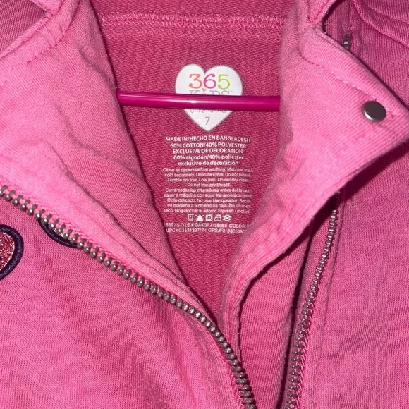 Pink Kids Jacket with Fun Patches - Picture 5 of 6